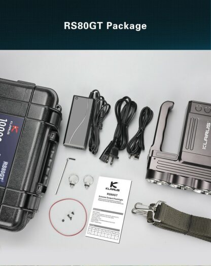 Klarus RS80GT 10000 Lumen Rechargeable Searchlight-16328