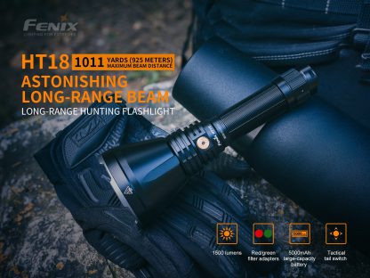 Fenix HT18 Long Range Tactical Flashlight - 1500 Lumens-16548