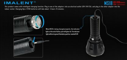 Imalent MS18 'Ambassador of Light' Rechargeable Search Light - 100,000 Lumens-17084