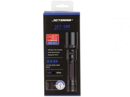 JETBeam C8R Rechargeable Flashlight - 1480 Lumens-17406
