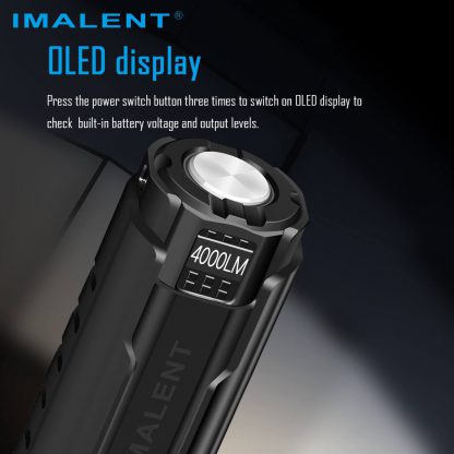 Imalent LD70 Compact Rechargeable Torch (Black)- 4000 Lumens-17426