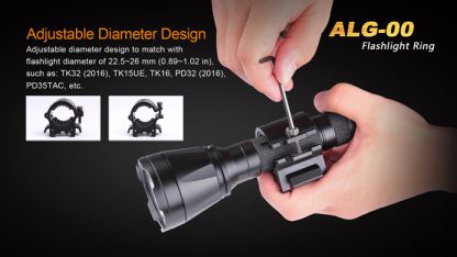 Fenix ALG-00 Flashlight Ring Rail Mount-17749