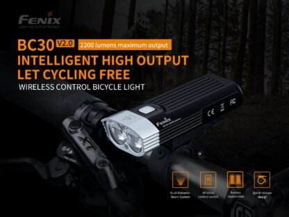 Fenix BC30 V2.0 Bicycle Light with Wireless Control- 2200 Lumens-17658