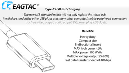 Eagletac S25V USB-C Rechargeable Flashlight - 660 Metres Throw -17730