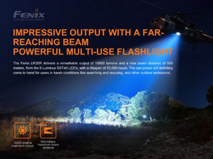 Fenix LR35R Compact USB-C Rechargeable Searchlight - 10000 Lumens-18057