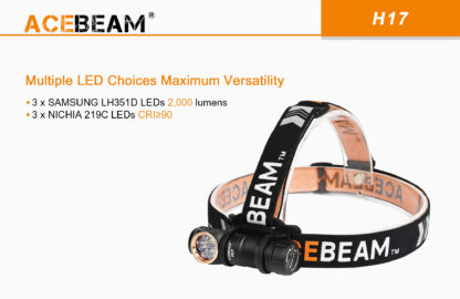 Acebeam H17 Rechargeable Headlamp - 1500 Lumens-18710