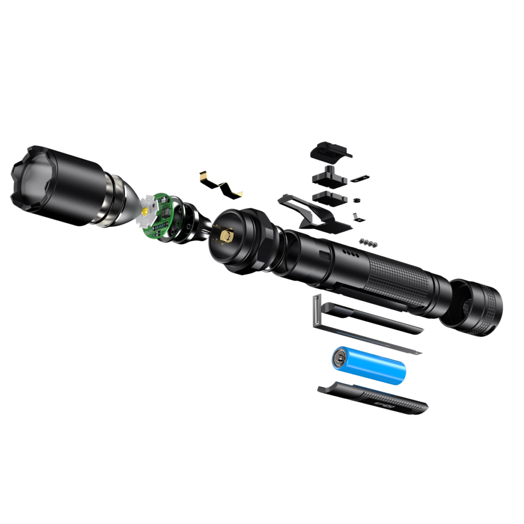 Klarus A1 Compact USBC Rechargeable Tactical Torch 1100 Lumens LED