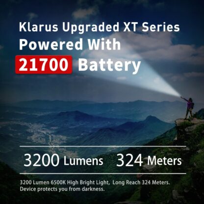 Klarus XT21C Tactical USB-C Rechargeable Torch - 3200 Lumens-18994