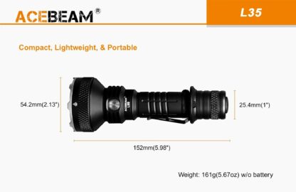 Acebeam L35 Compact Rechargeable Flashlight Kit - 5000 Lumens-19176