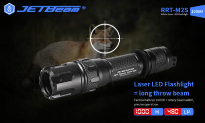 JETBeam Raptor RRT-M2S White Laser Flashlight - 1000 Metres-19263