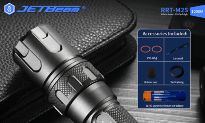JETBeam Raptor RRT-M2S White Laser Flashlight - 1000 Metres-19273