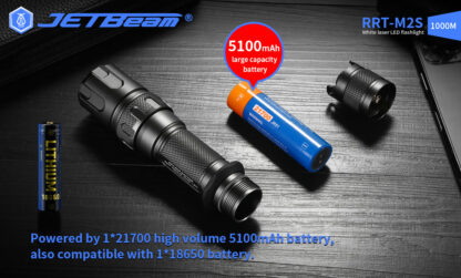 JETBeam Raptor RRT-M2S White Laser Flashlight - 1000 Metres-19267