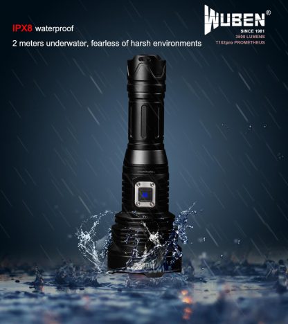 WUBEN T102 Pro USB-C Rechargeable Searchlight - 3500 Lumens-19408