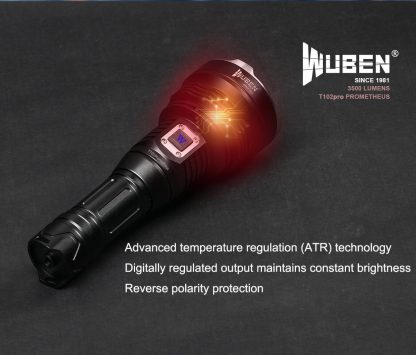 WUBEN T102 Pro USB-C Rechargeable Searchlight - 3500 Lumens-19409