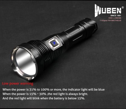 WUBEN T102 Pro USB-C Rechargeable Searchlight - 3500 Lumens-19410