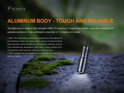 Fenix E02R Rechargeable Keychain Light - 200 Lumens-19977