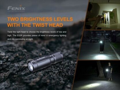 Fenix E02R Rechargeable Keychain Light - 200 Lumens-19980