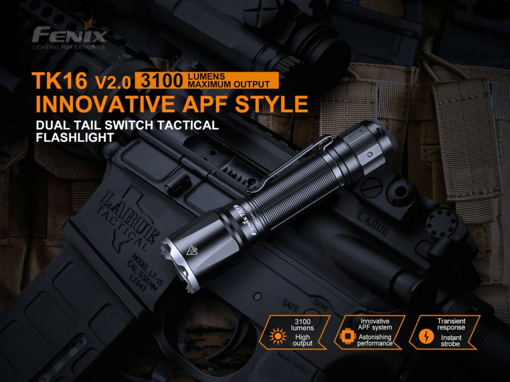 Fenix TK16 V2.0 Compact Tactical Flashlight 3100 Lumens