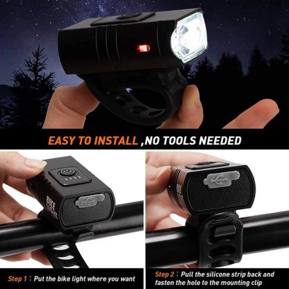 Hi-Max Rechargeable Mini Bicycle Headlight (1000 Lumens) -20241