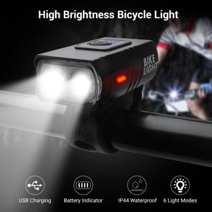 Hi-Max Rechargeable Mini Bicycle Headlight (1000 Lumens) -20242