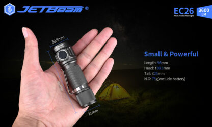 JETBeam EC26 EDC Pocket Flashlight - 3600 Lumens-20130