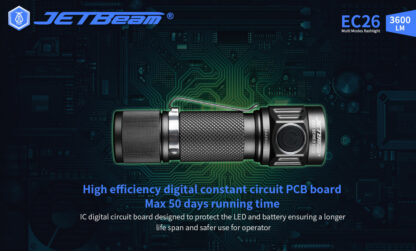 JETBeam EC26 EDC Pocket Flashlight - 3600 Lumens-20134