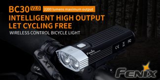 Fenix BC30 V2.0 Bicycle Light with Wireless Control- 2200 Lumens + Free Hi-Max COB Tail Light