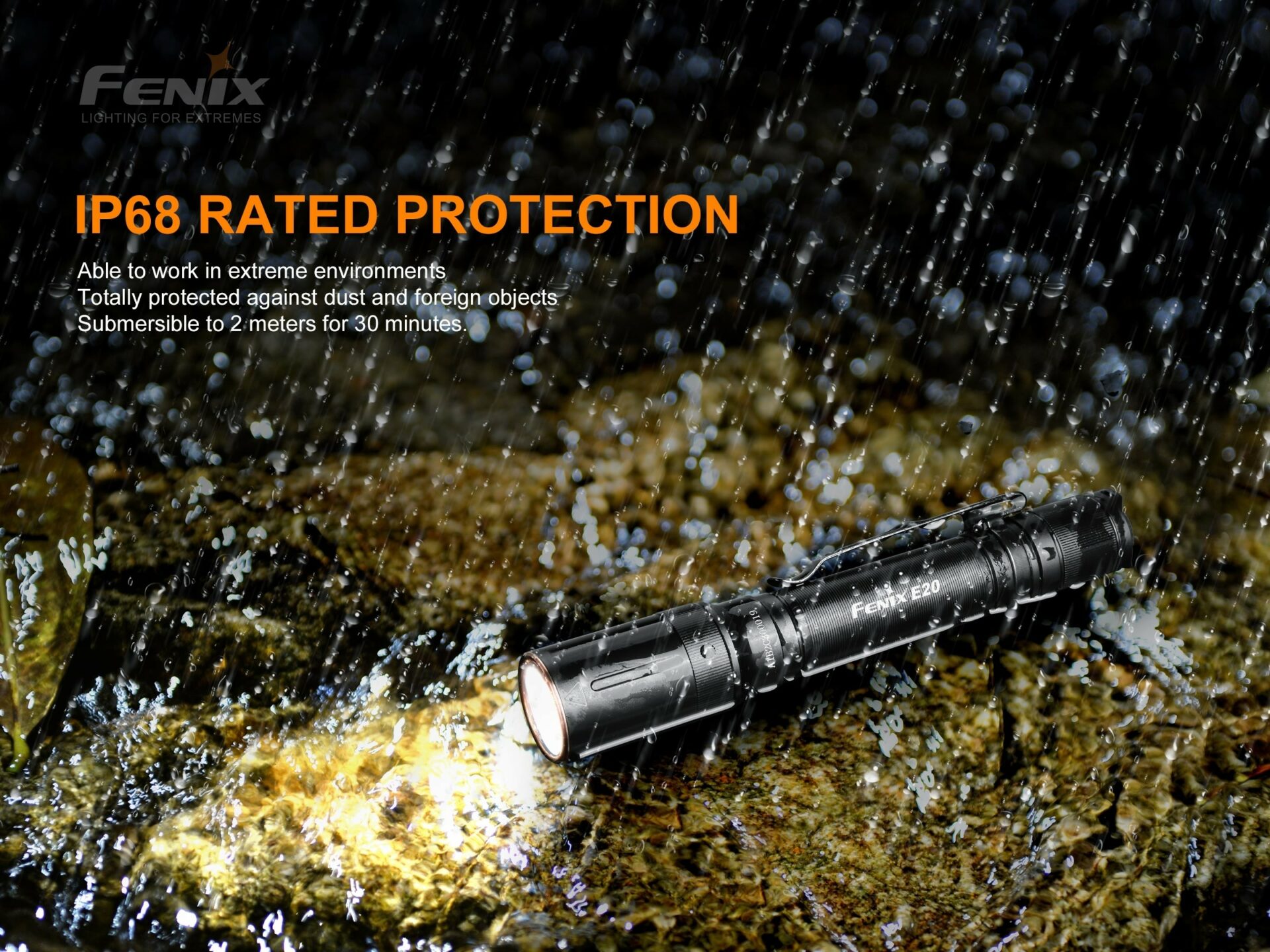 Fenix E20 V2.0 Compact 2AA Flashlight - 350 Lumens