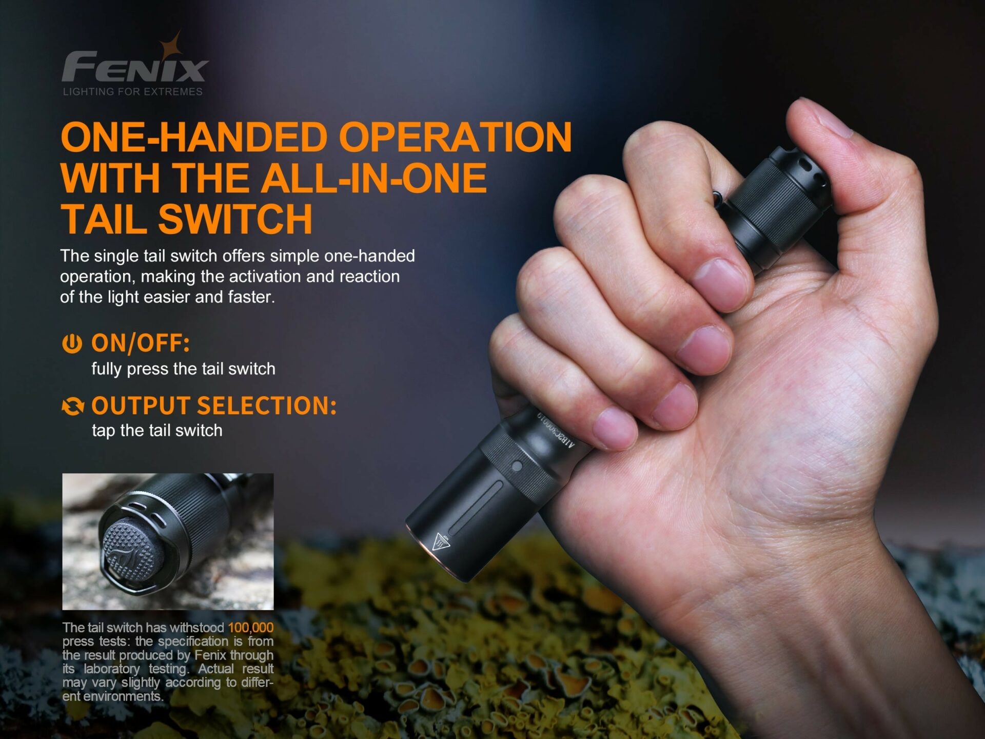 Fenix E20 V2.0 Compact 2AA Flashlight - 350 Lumens