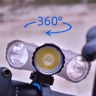 Wuben B2 USB-C Rechargeable Bike Light (1300 Lumens) + Bonus Tail Light