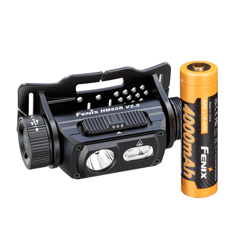 Fenix HM60R V2.0 Rechargeable Headlamp with Red Light and Intelligent Frequency Sensor - 1600 Lumens, 170 Metres