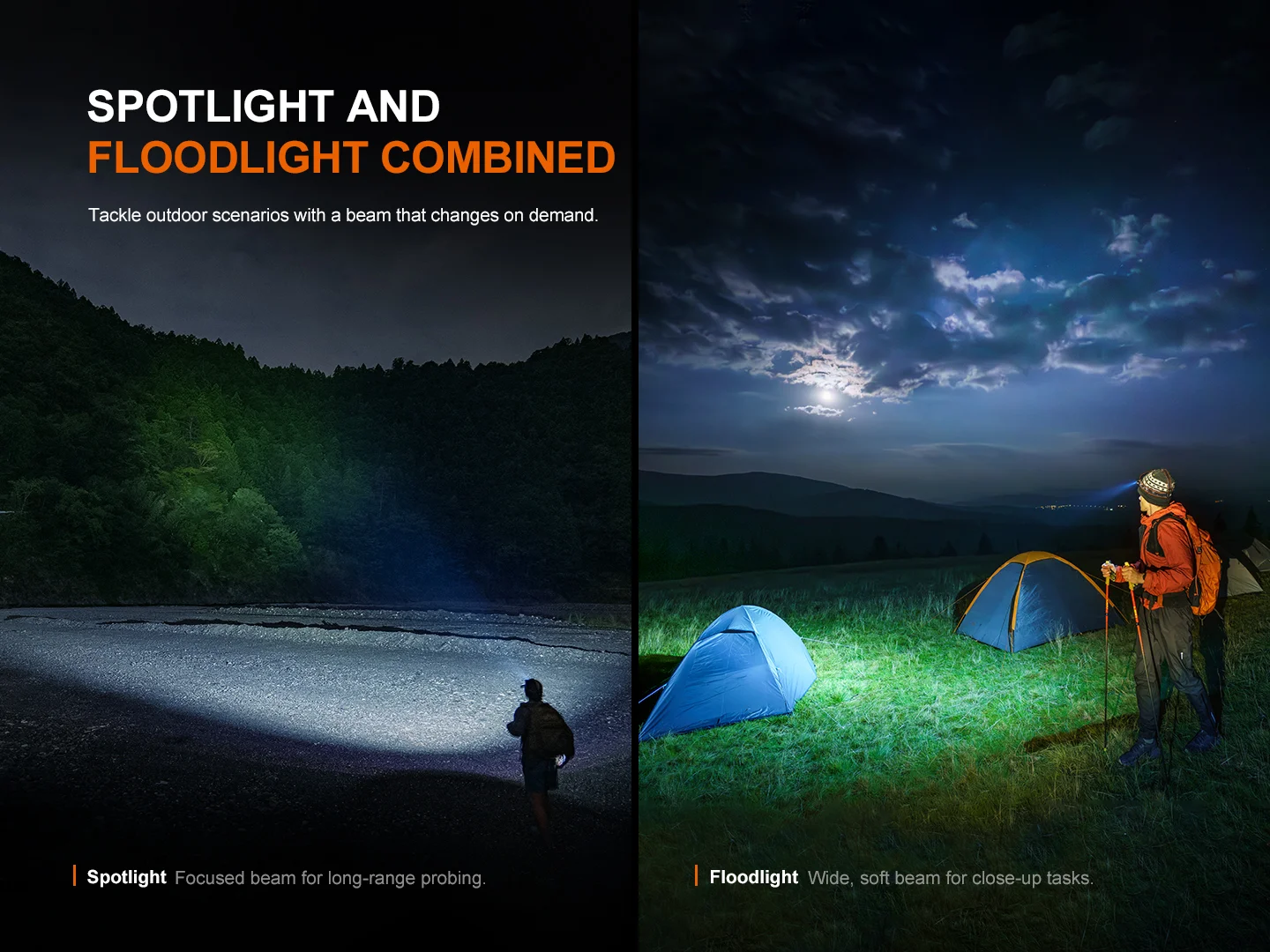 Fenix HM60R V2.0 Rechargeable Headlamp with Red Light and Intelligent Frequency Sensor - 1600 Lumens, 170 Metres