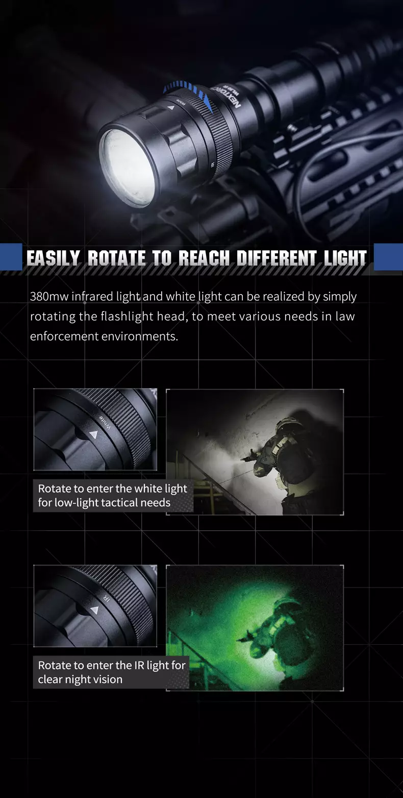 NEXTORCH WL50IR Dual Light Flashlight