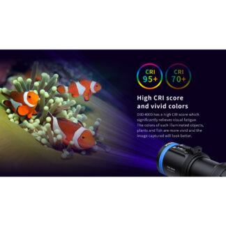 XTAR D30 4000 Multi-Coloured LED Diving Light Kit - 4000 Lumens