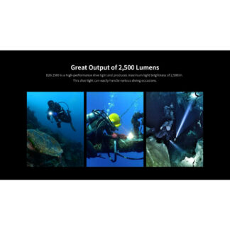 XTAR D26 2500 Diving Light Kit (Short) – 2500 Lumens