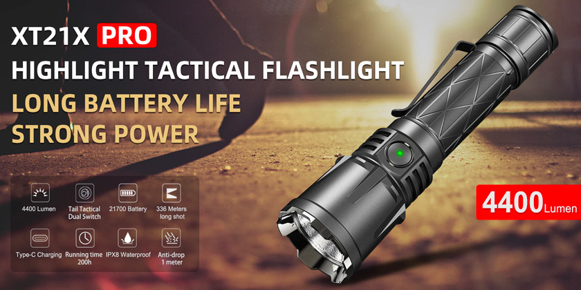 BESTA - Lampe Torche LED Ultra Puissante 6000 Lumens, XHP70.2