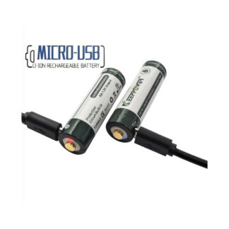 Keeppower 14500 2260mAh Micro-USB Rechargeable Batteries - 2 Pack, Protected P1450U2