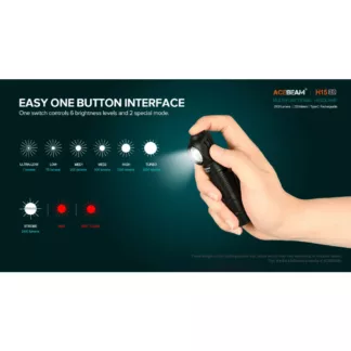 AceBeam H15 2.0 Rechargeable Headlamp/Flashlight with Red Light - 2800 Lumens, 220 Metres