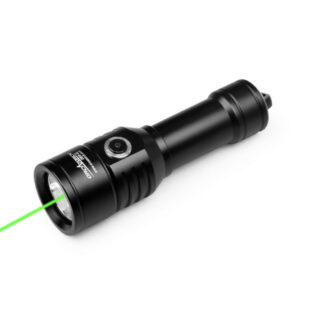 OrcaTorch D570-GL 2.0 Diving Light - 1500 Lumens, with 5mW Green Laser Light