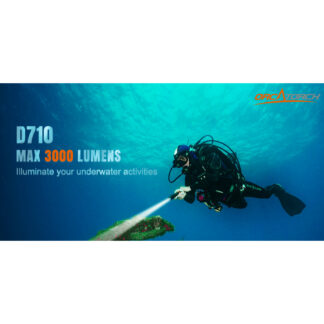 OrcaTorch D710 Diving Light - 3000 Lumens, 308 Metres