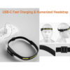 SPERAS B47L-1 Lightweight Rechargeable Smart Sensor Running Headlamp - 500 Lumens, 119 Metres