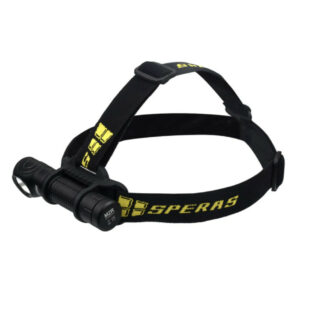 SPERAS M2R Rechargeable Flashlight/Headlamp - 1200 Lumens, 125 Metres