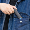 Olight Arkfeld Pro Rechargeable Pocket Flashlight with White Light (1300 Lumens), 365nm UV Light, and Green Laser