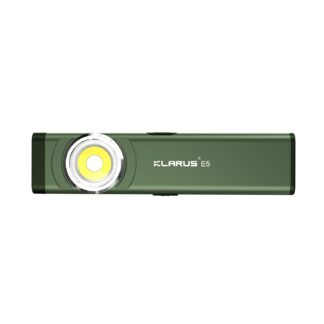 Klarus E5 Rechargeable EDC Tool Light with Magnetic Base - 600 Lumens, 30 Metres (Green)