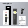 Klarus E5 Rechargeable EDC Tool Light with Magnetic Base - 470 Lumens, 41 Metres