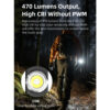 Klarus E5 Rechargeable EDC Tool Light with Magnetic Base - 470 Lumens, 41 Metres