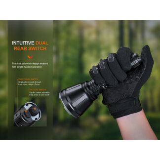 Fenix HT18R Rechargeable Long Range Flashlight - 2800 Lumens, 1100 Metres