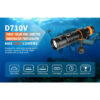 OrcaTorch D710V Video Diving Light with Three Colour Light Sources - UV, White, Red LEDs