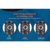 OrcaTorch D710V Video Diving Light with Three Colour Light Sources - UV, White, Red LEDs