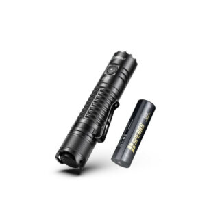 EST flashlight image with a rugged, outdoor design